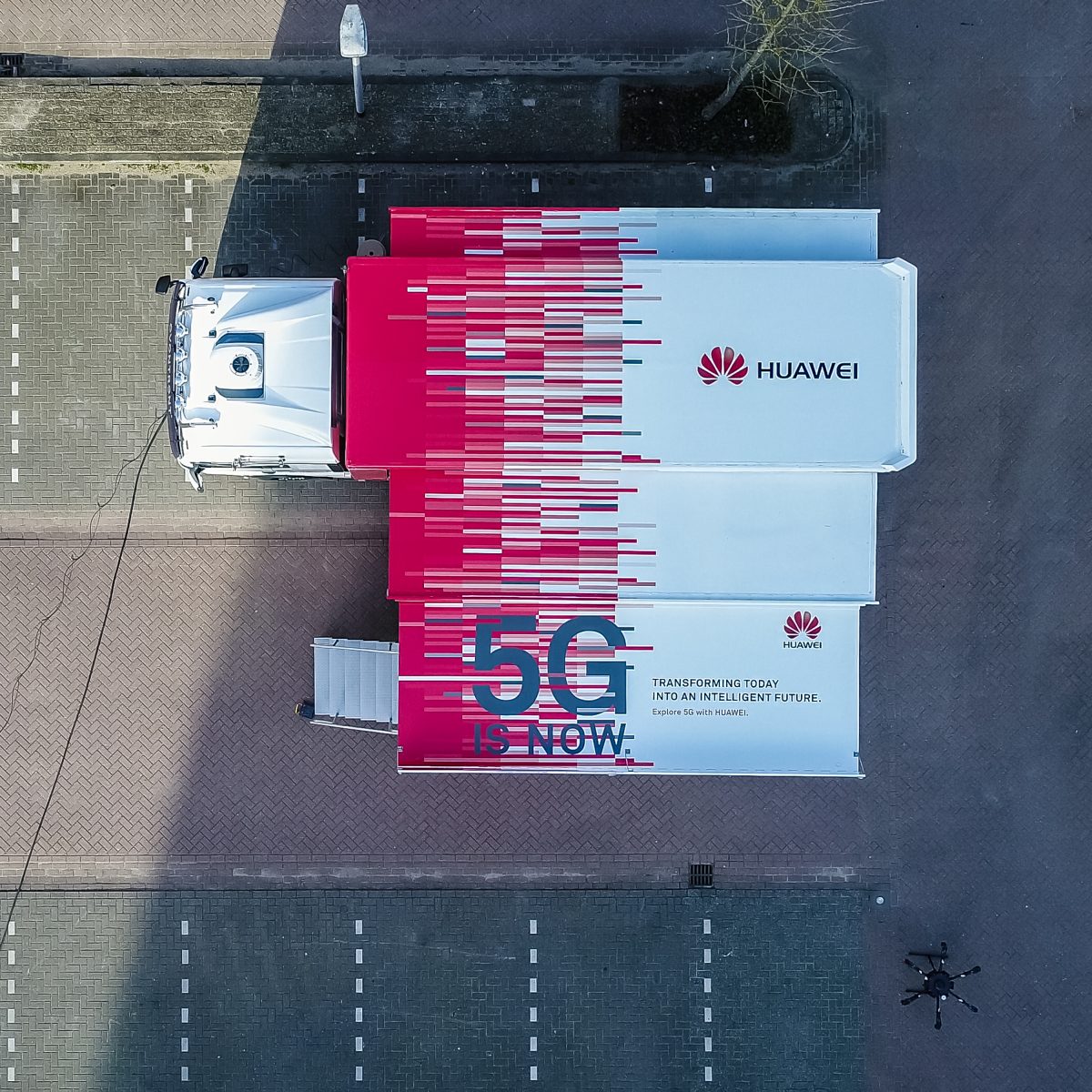 Drone Shot of the Huawei InfoVan 02