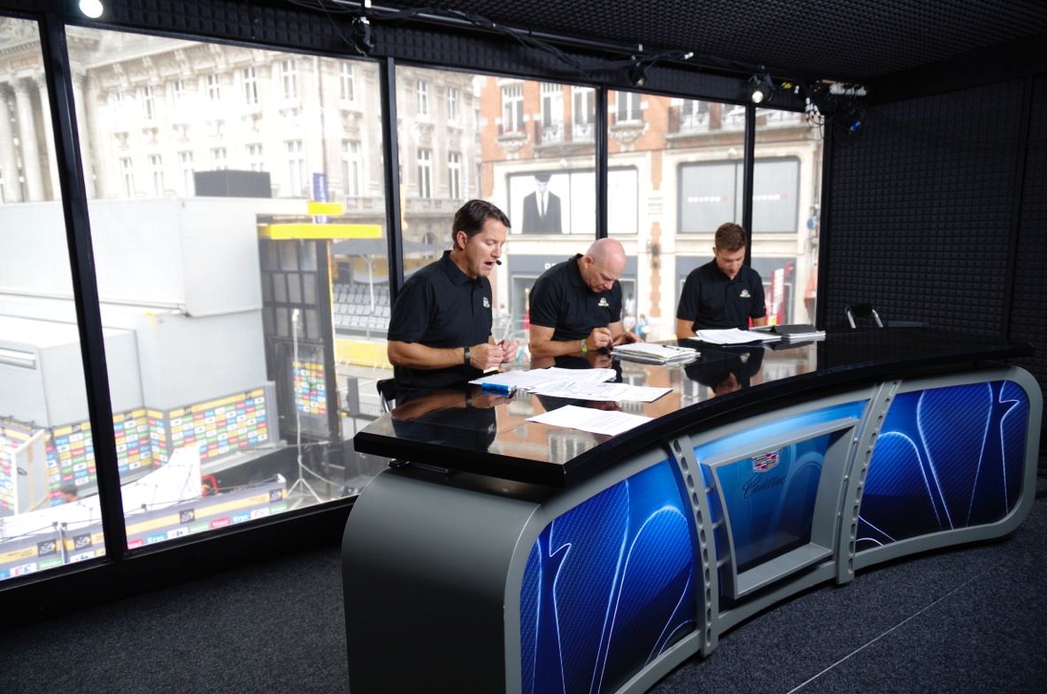The Mobile Studio 02 for NBC Sports during the Tour de France live broadcasting