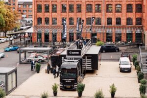 Canon infovan in germany fully branded in black