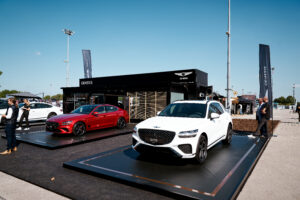 Mobile Showroom with Genesis cars on display in München IAA