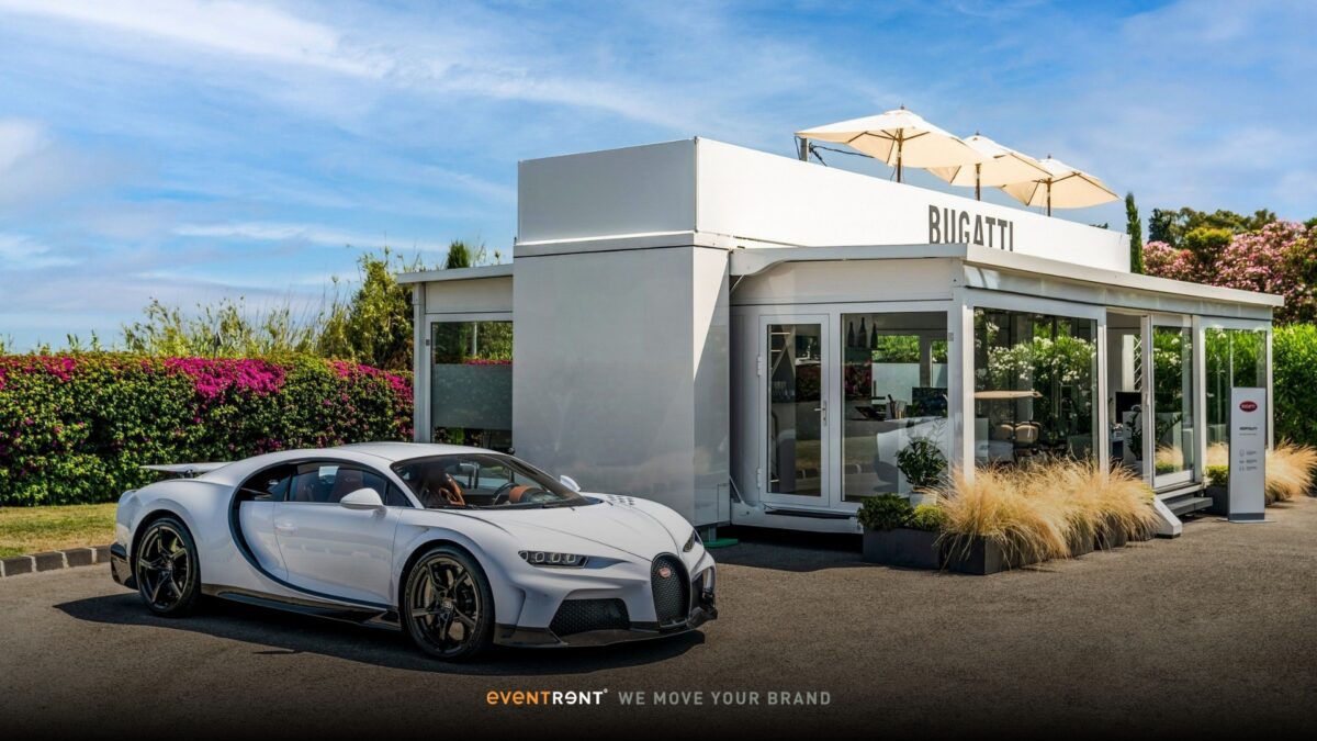 EventRent Mobile Showroom for Bugatti in St. Tropez
