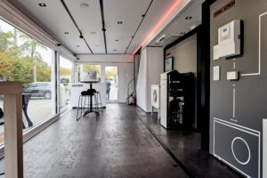 Interior of the Stiebel Eltron Mobile Showroom