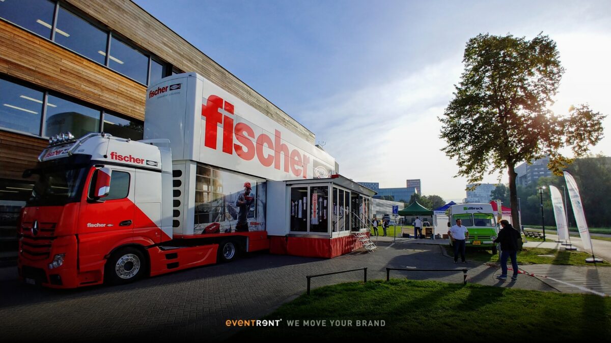 Interior of the InfoVan 106 for the Fischer innovative solutions roadshow