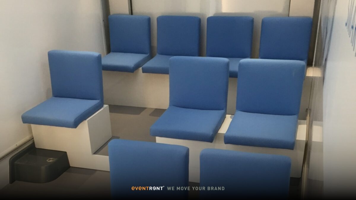 Seats inside the InfoWheels Trainer